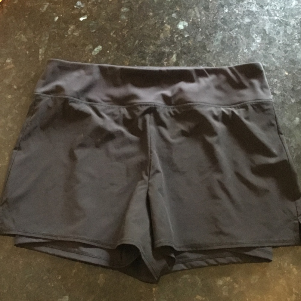 90 Degree By Reflex Black Athletic‎ Stretch Shorts with Liner
